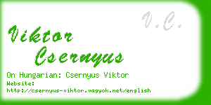 viktor csernyus business card
